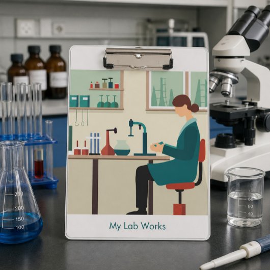 Benutzerdefiniertes Wissenschaftslabor Schüler Klemmbrett