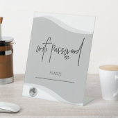 Benutzerdefiniertes WLAN-Kennwort - Tabellenauswah Sockelschild (In SItu)