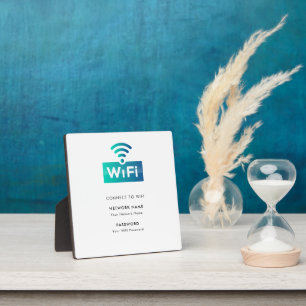 Benutzerdefiniertes WLAN-Netzwerk mit Markenidenti Fotoplatte