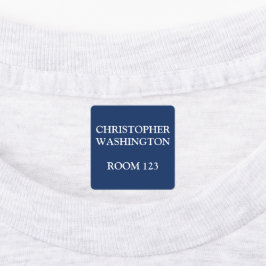 Benutzerdefiniertes Wohnen Zuhause Blue Eisen auf  Etiketten