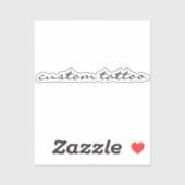 Benutzerdefiniertes Word Temporary Tattoo Dainty Q Aufkleber (Blatt)