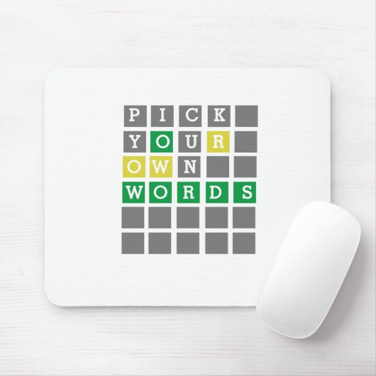 Benutzerdefiniertes Wordmousepad Mousepad (Mit Mouse)