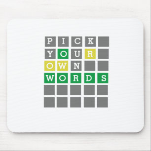 Benutzerdefiniertes Wordmousepad Mousepad
