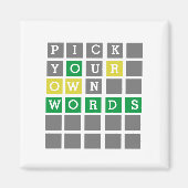 Benutzerdefiniertes Wort Magnet (Vorne)