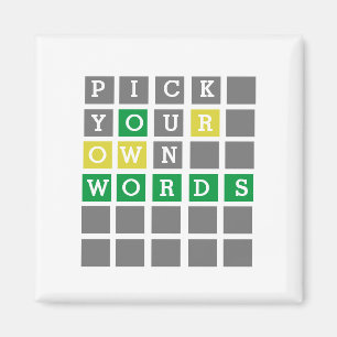 Benutzerdefiniertes Wort Magnet