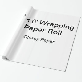 Benutzerdefiniertes Wrapping Paper (2x6 Roll, Glos Geschenkpapier