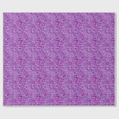 Benutzerdefiniertes Wrapping Paper Violet Ditsy-Mu Geschenkpapier (Flach)