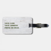 Benutzerdefiniertes Wüstenblumen-Gepäckanhänger Gepäckanhänger (Rückseite horizontal)