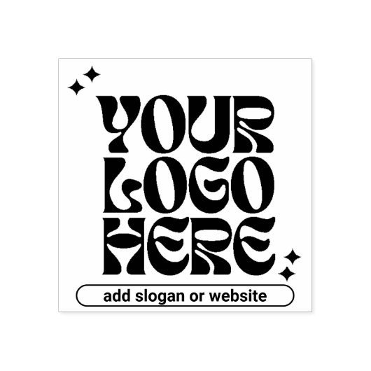 Benutzerdefiniertes Y2k-Firmenlogo Retrowave-Niedl Gummistempel (Prägung)