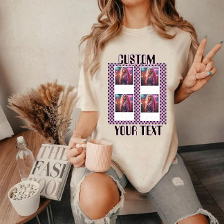 Benutzerdefiniertes Y2K-Foto-Collage-T-Shirt | Vi T-Shirt
