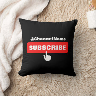 Benutzerdefiniertes YouTube-Abonnieren-Shirt mit K Kissen