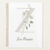Benutzerdefiniertes Z mit weicher Blume Planer (Vorderseite)