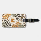 Benutzerdefiniertes Zeebra-Leopard-African-Animal- Gepäckanhänger (Vorderseite horizontal)