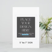 Benutzerdefiniertes Zeichen - 5.5x8.5 in geeignet (Stehend Vorderseite)