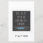 Benutzerdefiniertes Zeichen - 5.5x8.5 in geeignet (Vorderseite)