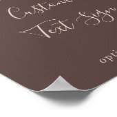 Benutzerdefiniertes Zeichen für Mountain-Länder lö Poster (Ecke)