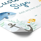 Benutzerdefiniertes Zeichen für Untersee-Party Poster (Ecke)