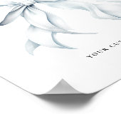 Benutzerdefiniertes Zeichenfeld für blaue Bogen Poster (Ecke)