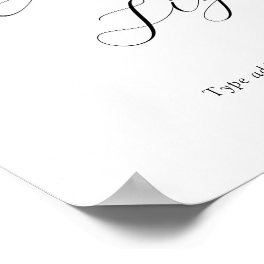 Benutzerdefiniertes Zeichnen von rosa blühenden Bl Poster (Ecke)