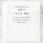 Benutzerdefiniertes Zeitlimit Quadratischer Aufkleber (Tasche)