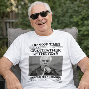 Benutzerdefiniertes Zeitungs-Shirt, Großvater des  T-Shirt