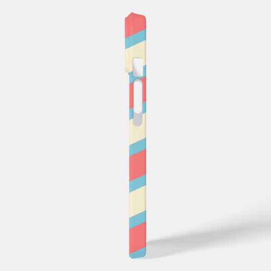 Benutzerdefiniertes Zickzack Monogramm Pastell Ora Case-Mate iPhone Hülle (Rückseite / Links)