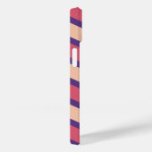 Benutzerdefiniertes Zickzack Monogramm Weichrosa R Case-Mate iPhone Hülle (Rückseite / Rechts)