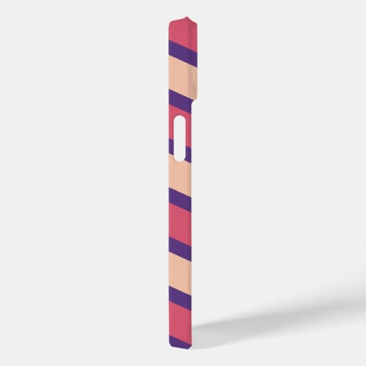 Benutzerdefiniertes Zickzack Monogramm Weichrosa R Case-Mate iPhone Hülle (Rückseite / Rechts)