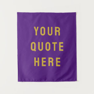 Benutzerdefiniertes Zitat-Banner Personalisiertes Wandteppich