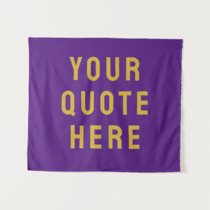 Benutzerdefiniertes Zitat-Banner Personalisiertes Wandteppich