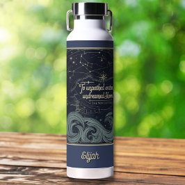 Benutzerdefiniertes Zitat Elegant Vintag Inspirati Trinkflasche