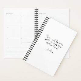 Benutzerdefiniertes Zitat - Erstellen Sie Ihr eige Planer