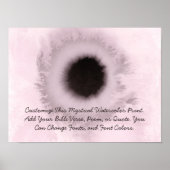 Benutzerdefiniertes Zitat Hochladen eigener Wörter Poster (Vorne)