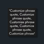 Benutzerdefiniertes Zitat schwarz-weiß elegant Leinwanddruck<br><div class="desc">Benutzerdefiniertes Zitat schwarz-weiß elegante Canvas Print anpassen,  personalisieren mit Namen,  Phrasen oder Text</div>