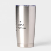 Benutzerdefiniertes Zitat Thermobecher (Rückseite)