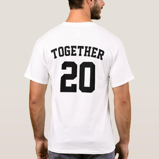 Benutzerdefiniertes Zusammenpassen seit Paaren Shi T-Shirt (Rückseite)