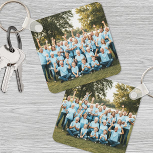 Benutzerdefiniertes Zwei-Foto-Doppelseitiges Famil Schlüsselanhänger