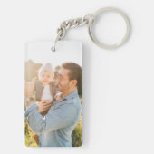 Benutzerdefiniertes Zwei-Foto | Doppelseitiges Fot Schlüsselanhänger (Rückseite)