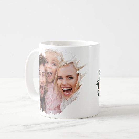 Benutzerdefiniertes Zwei-Foto Kaffeetasse (Vorderseite Links)