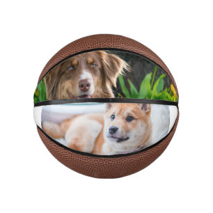 Benutzerdefiniertes Zwei-Foto Mini Basketball