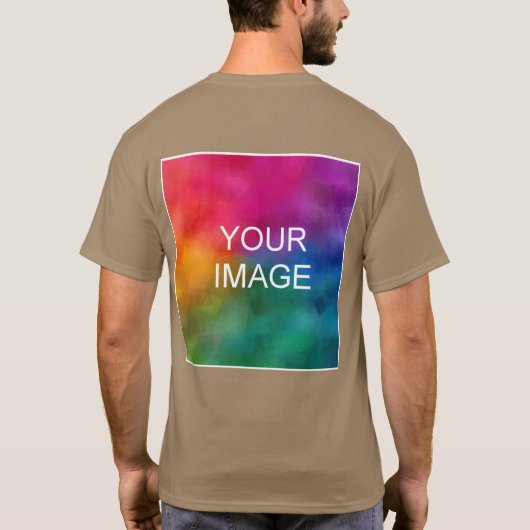 Benutzerdefiniertes zweiseitiges Design Hinzufügen T-Shirt (Rückseite)