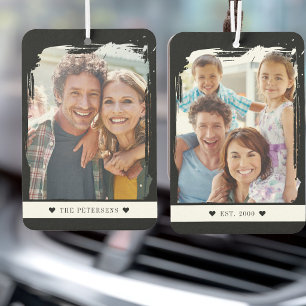 Benutzerdefiniertes zweiseitiges Foto-Auto Autolufterfrischer
