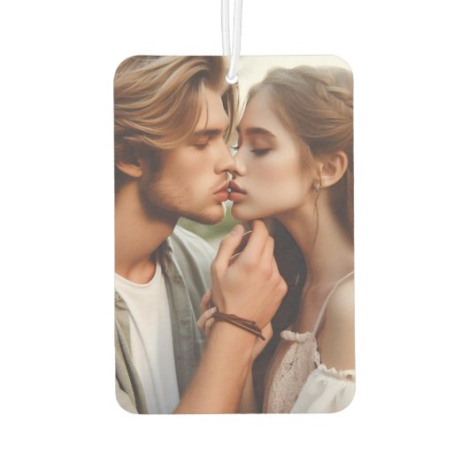 Benutzerdefiniertes zweiseitiges Foto Autolufterfrischer (Rückseite)