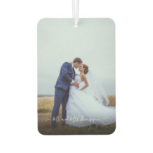 Benutzerdefiniertes zweiseitiges Foto Autolufterfrischer (Rückseite)