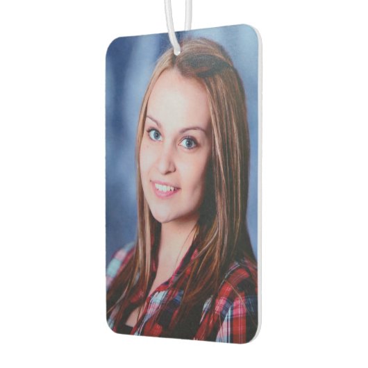 Benutzerdefiniertes zweiseitiges Foto Autolufterfrischer (Links)