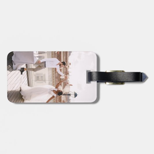 Benutzerdefiniertes zweiseitiges Foto Erstellen Si Gepäckanhänger (Rückseite horizontal)