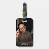 Benutzerdefiniertes zweiseitiges Foto Erstellen Si Gepäckanhänger (Rückseite vertikal)