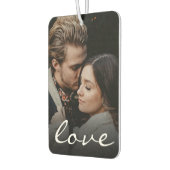 Benutzerdefiniertes zweiseitiges Foto Liebe-Skript Autolufterfrischer (Links)