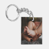 Benutzerdefiniertes zweiseitiges Foto Schlüsselanhänger (Vorderseite links)
