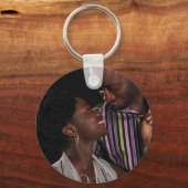 Benutzerdefiniertes zweiseitiges Foto und Text-Ele Schlüsselanhänger (Rückseite)